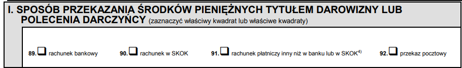 część i formularza sd-z2