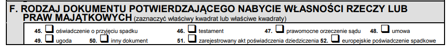 część f formularza sd-z2
